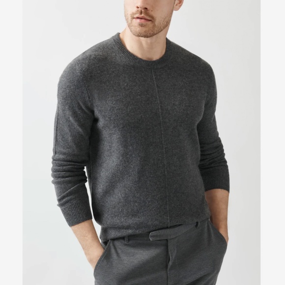 ATM by Anthony Thomas Melillo Cashmere Exposed Seam Crewneck Sweater NWOT/sz XL - Picture 1 of 8